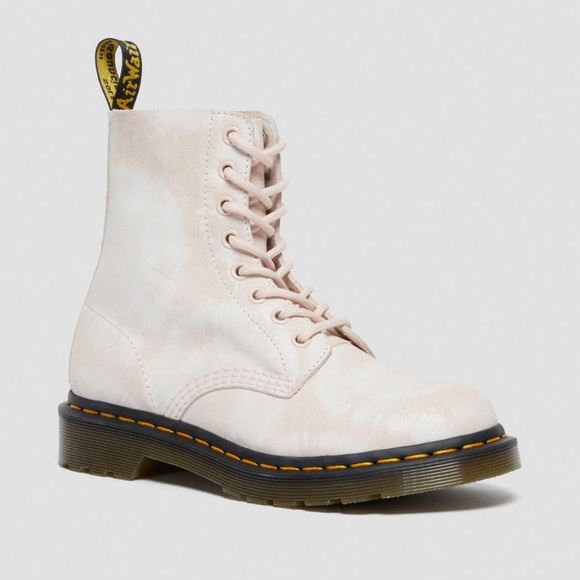 Dr Martens 1460 Pascal Pink Pastel Tie Dye Boots W9 - Picture 2 of 16